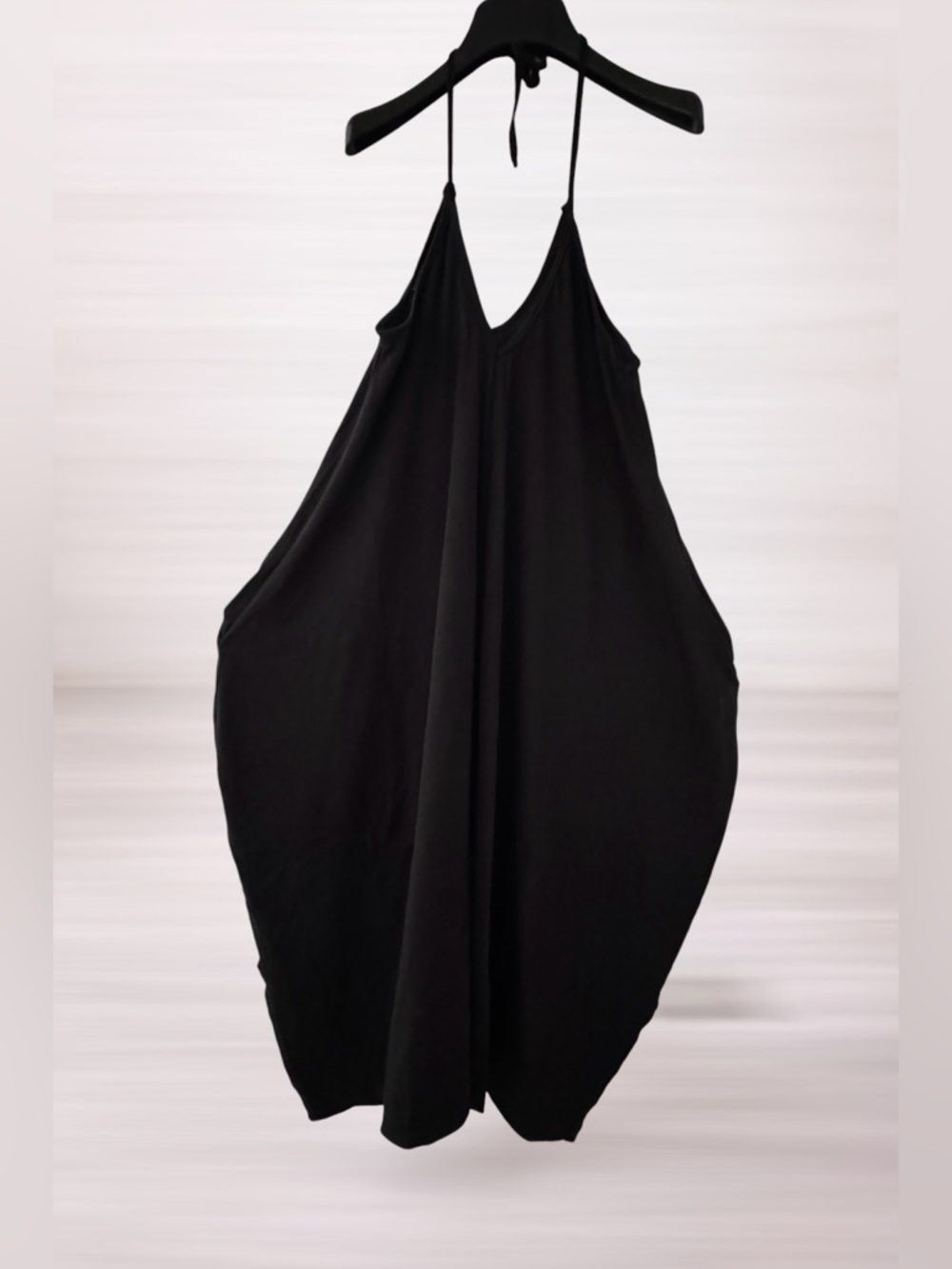 True Love One-piece 100% Cotton Shalwar, Jumpsuit, Romper in Black - Picture 2 of 5